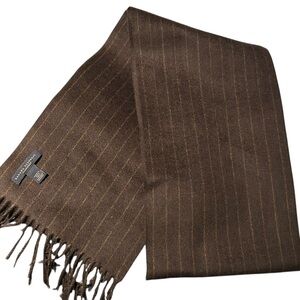 Banana Republic Brown Pinstripe Men's Scarf